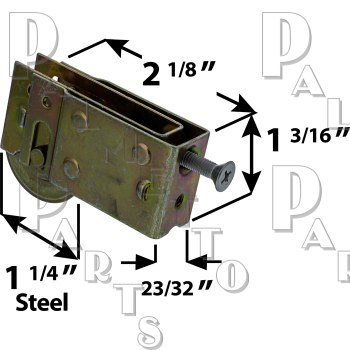 Sliding Glass Door Roller 1-1/4 Wheel