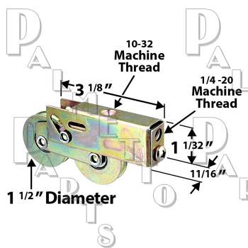 Sliding Glass Door Roller -Tandem 1-1/2&quot;