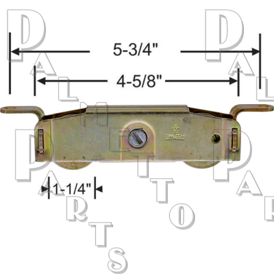 Sliding Glass Door 1-1/4 Steel Roller