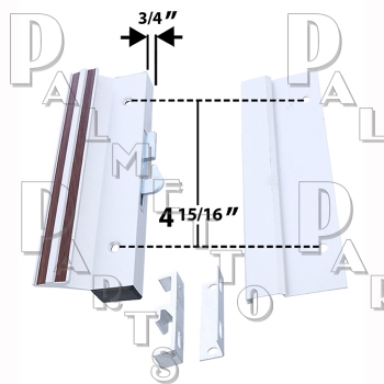 Surface Mounted - Aluminum, 4-15/16&quot;&quot; Centers