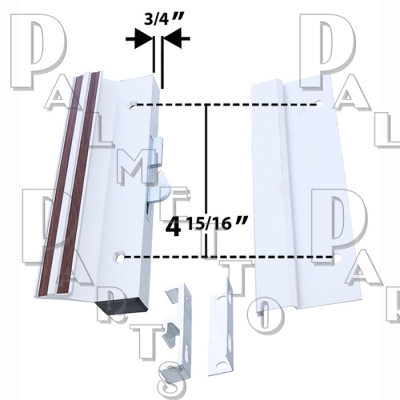 Surface Mounted - Aluminum, 4-15/16"" Centers