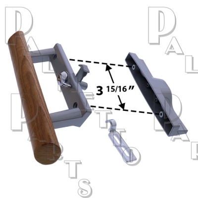 Internal Lock Type - Aluminum, 3-15/16" Centers