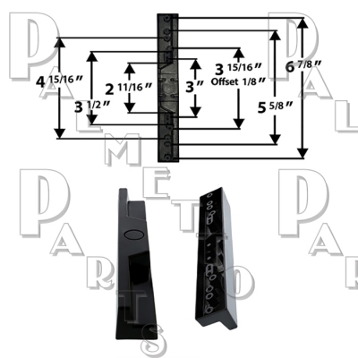 Outside Pull -Aluminum - Universal Multiple Hole Pattern