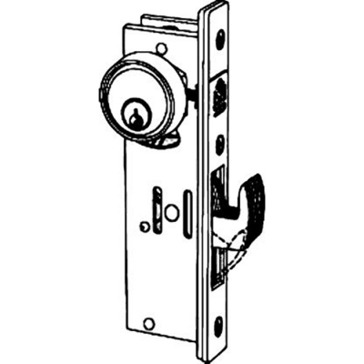 Hookbolt Mortise Lock Adams Rite W/ Cylinder