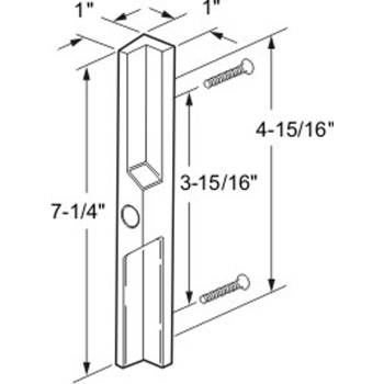 USE SGD220 Outside Pull -Black - 3-15/16&quot; &amp; 4-15/16&quot; Centers