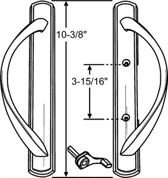 Patio Door Handle Set -BB