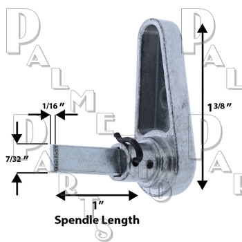 Gray w/ 1&quot; Long Spindle