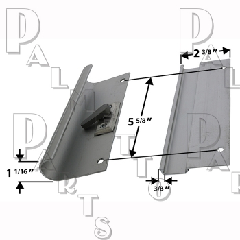 Internal Lock Type - Aluminum, 5-5/8&quot; Centers