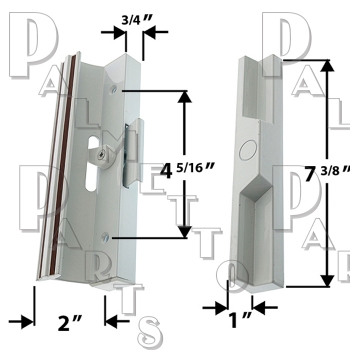 Internal Lock Type  - White, 4-15/16&quot; Centers