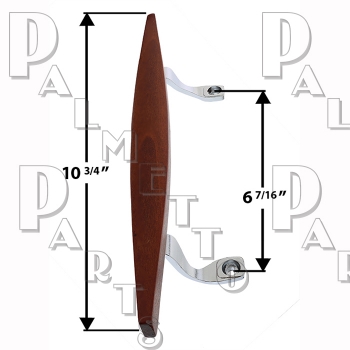 Handle Only -Teak -6-5/8&quot; Centers