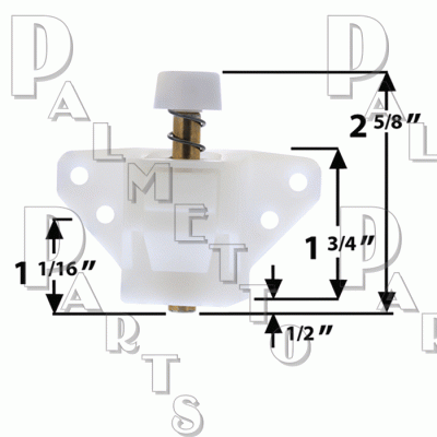 Secondary Patio Door Lock Wh