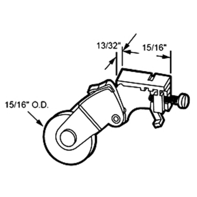 Screen Roller -Nylon Wheel 2pk