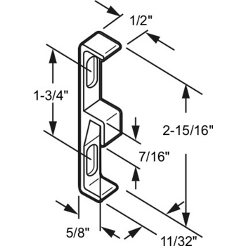 use SGD53 Die Cast Aluminum Finish w/ 1-3/4&quot; Centers