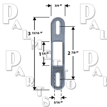 Zink Plated Steel - Fits Adams Rite