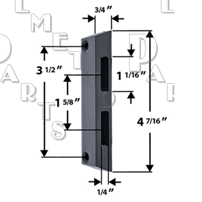 Plastic Side Mount -White