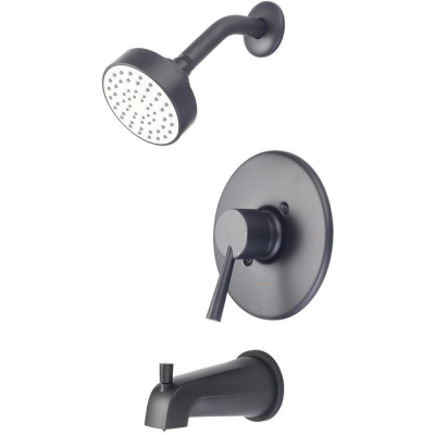 Olympia Single Handle Tub & Shower Trim -Matte Black