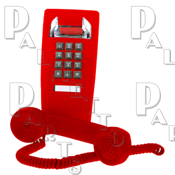 2554 Wall Phone Red