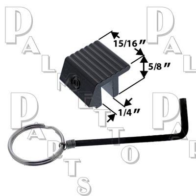 Window Lock W/Set Screw -Black Finish s 4033 AL