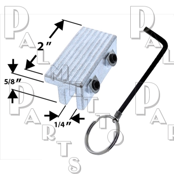 Window Lock W/2 Set Screws -Alum Finish