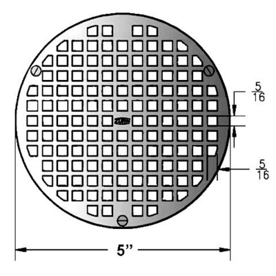 Zurn 6" Round Floor Drain Grate<BR>Nickel Bronze