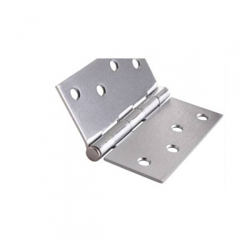 Hinge 4x4 Sq .Brushed Chrome.Pair