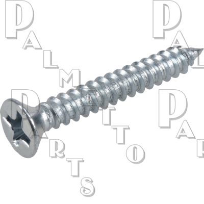 6x1/2 FltPhp ShtMtl Zinc Screw