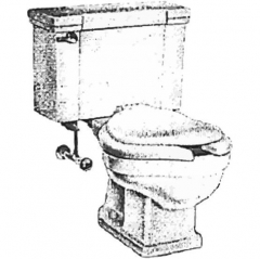 American Standard 2 Piece Toilets w 2&quot; N3055 3.5+gpf Tower Flush Valves