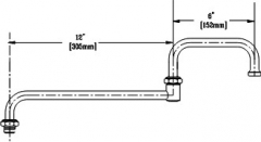 T&amp;S Brass* Double Joint Spouts