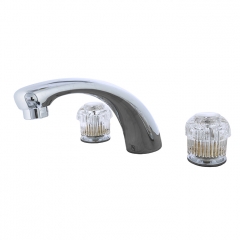 Acrylic Knob Handle Roman Tub Faucets