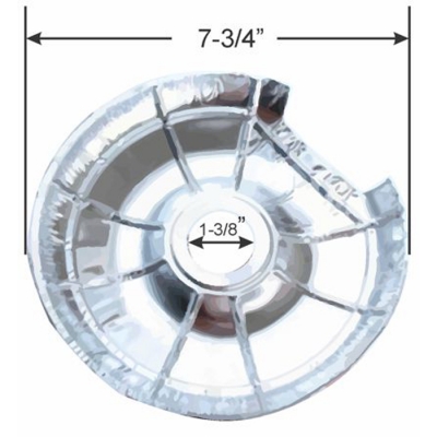 Small Aluminum Foil Drip Pan Liner 6" Diameter