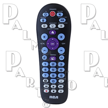 RCA 4 Way Remote w/Streaming Key -Blck