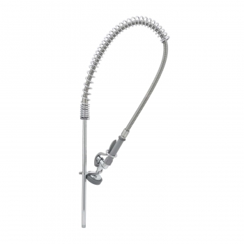 T&amp;S Pre-Rinse Assembly 18&quot; Riser, 44&quot; Stainless Steel Hose