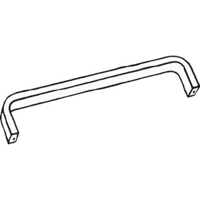 Solid Bar Pull Handle 8" C to C Painted Aluminum Finish