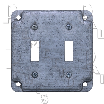 Double Gang Switch Plate Metal
