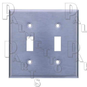 Double Gang Switch Plate Stainless Steel