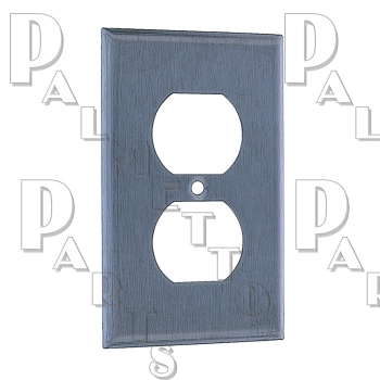 Duplex Receptacle Wall Plate Stainless Steel