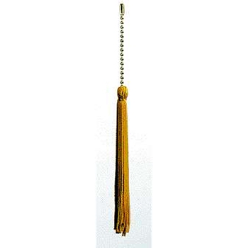 Gold Tassel with Beaded Chain
