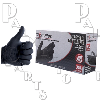 Black Nitrile Powder Free Gloves XL (100 box) 5mil