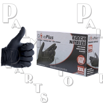 Black Nitrile Powdered Gloves XXL (100 box)