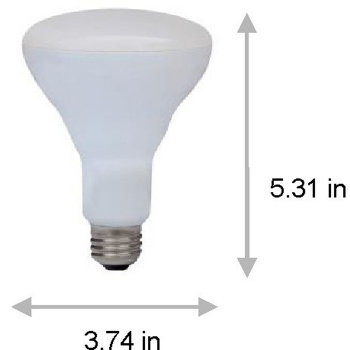 LED BR30 10W- 4000K-6-PACK dimmable- 105beam angle