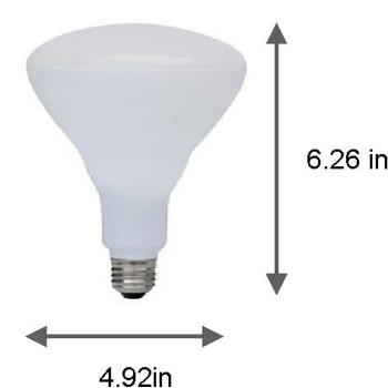 LED BR40 17W- 2700K- dimmable- 120beam angle-  25-000 hours