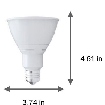 LED Par30 13W- 3000K- dimmable- 40&deg;- 40K hours- wet location