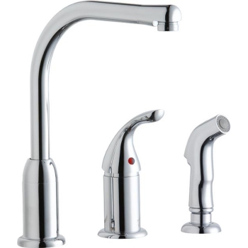 Elkay Kitchen Faucet w/Remote Lever Handle &amp; Side Spray