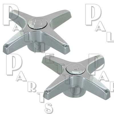 Fit All Cross Handles Pair Hot & Cold