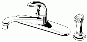 USE P029-40 Single Lever Kitchen Faucet Less Spray
