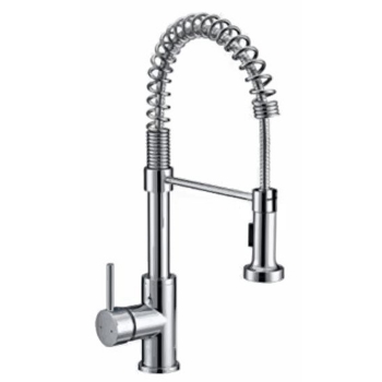 Commercial Style Spring Neck Kitchen Faucet -Chrome