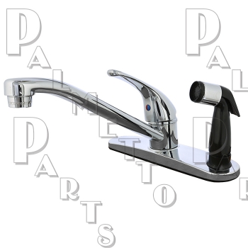Single Lever Kitchen Faucet W/Spray on Deck