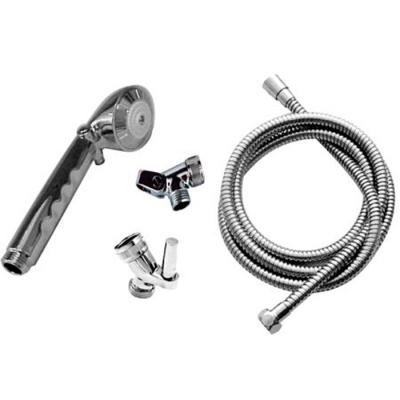 Hand Shower Kit w/ Chrome Head with Stop & Hose