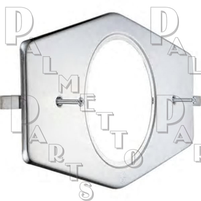 Smitty Plate with  5" Hole -Polished Stainless Steel