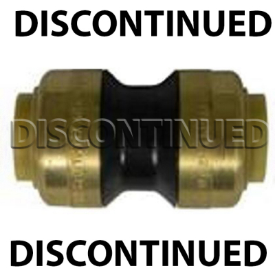 DISCONTINUED Coupling -1/2"" x1/2"" Poly PushFit
